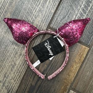 Disney Parks Winnie the Pooh Piglet Pink Sequin Ear Headband